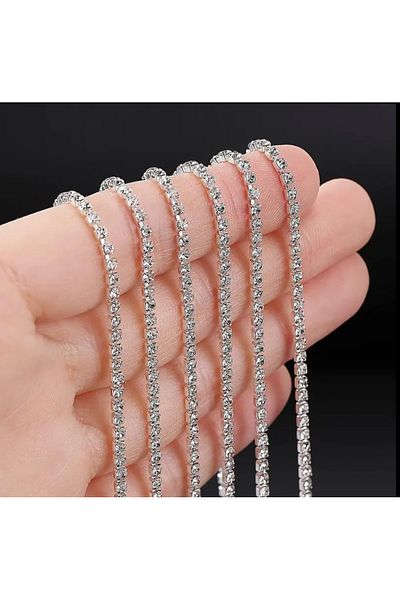 SavBrand Stone Decoration Material - Silver Case (3 Meters), Ss12 (2.5mm)
