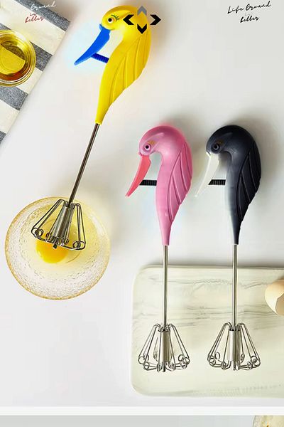 LİGROUND 3 Pcs Swan Whisk Beater Cake Bread Egg Beater Whisk
