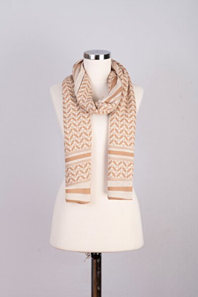 Sebir Moda Πλεκτό Φουλάρι με έθνικ σχέδιο