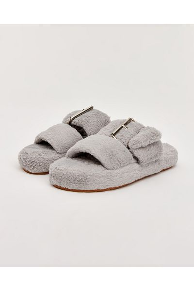 Chirpy Gray Women's House Slippers - Poly-A Model