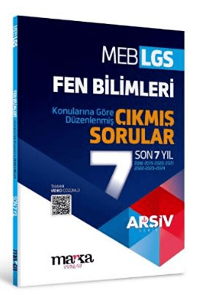Marka Yayınları LGS Fen Bilimleri Konularına Göre Düzenlenmiş Son 7 Yıl Çıkmış Sorular / 9786259501321