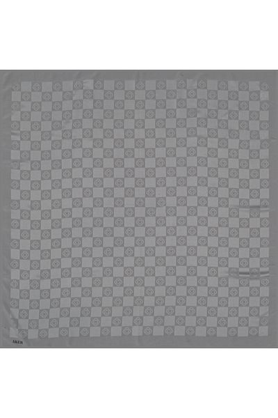 Aker Κασκόλ μονόγραμμα σκακιέρας - Γκρι - 1070600 -973