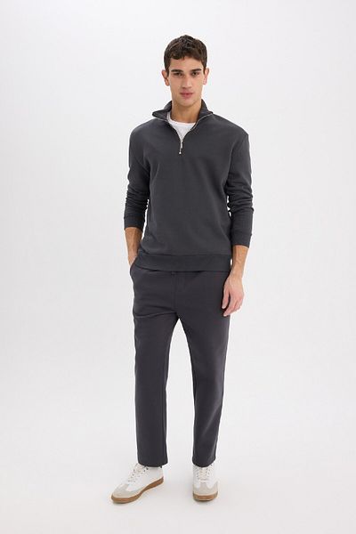 DeFacto Normale Passform, dicke Jogginghose, gerades Bein mit Schnürtaschen an der Taille, D7836ax25sp
