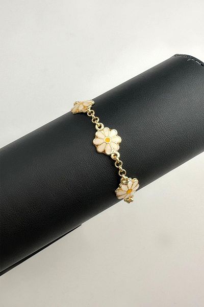 Modex Gold Daisy Figured Bracelet