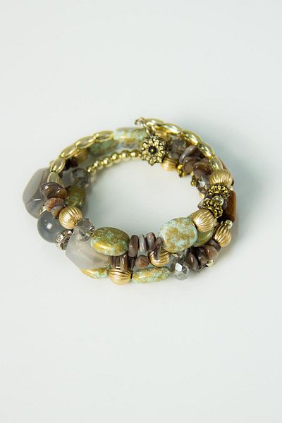Modex Beaded Spiral Bracelet