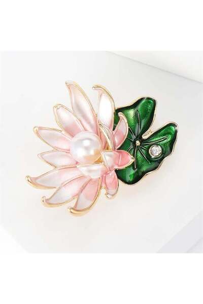 Pelin Aksesuar Nilüfer Çiçeği Broş