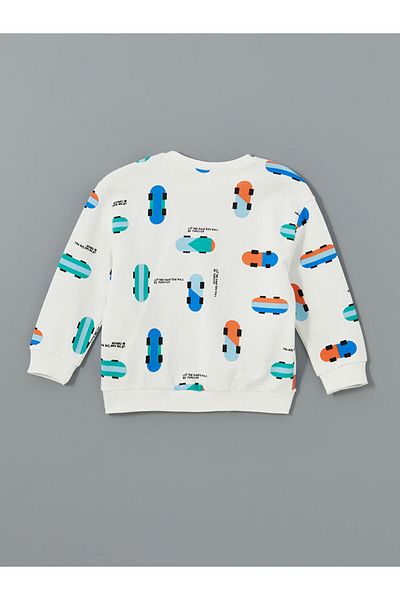 LC Waikiki Crew Neck Printed Boy's Sweatshirt - S56429Z1