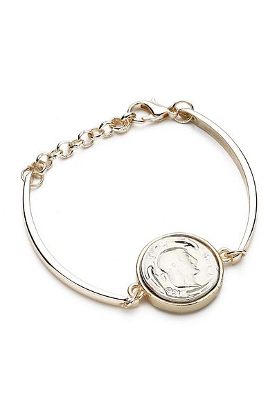 Modex Gold Yellow Medallion Figured Bracelet (18cm)