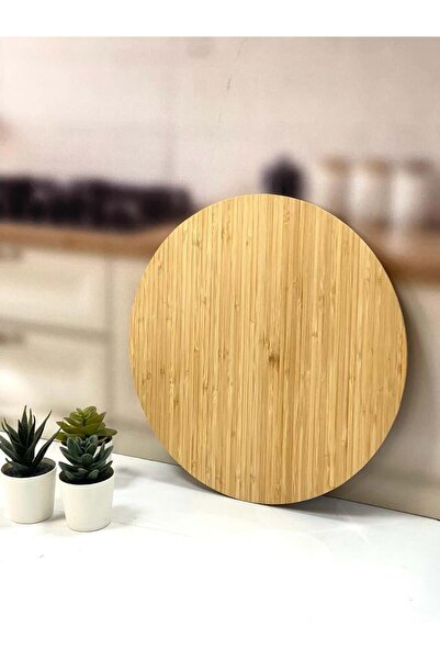ACAR Bambu Döner Mekanizmalı Sunum Tepsi 35 Cm