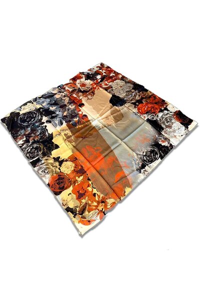 Pierre Cardin Eșarfă din mătase Tivil cu model mixt portocaliu 8377438 - 931