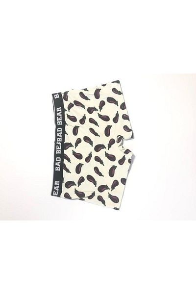Bad Bear Men's Boxers - Eggplant Model