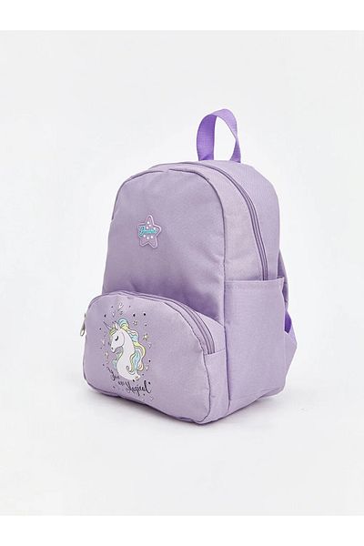 LC Waikiki Σχολική τσάντα για κορίτσια με στάμπα LCW ECO Lilac