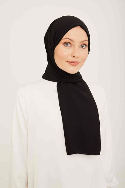 Armine Trend Black Single Color Cazz Shawl 42