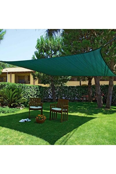TORSAN Balkon Gölgeliği – Yüzde 55lik – Yeşil – Şeritli Halkalı - 1.5 Metre x...