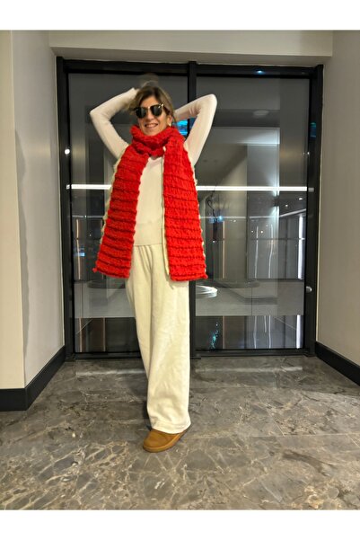 Portakal Ağaç Tasarım Puffy Atkı