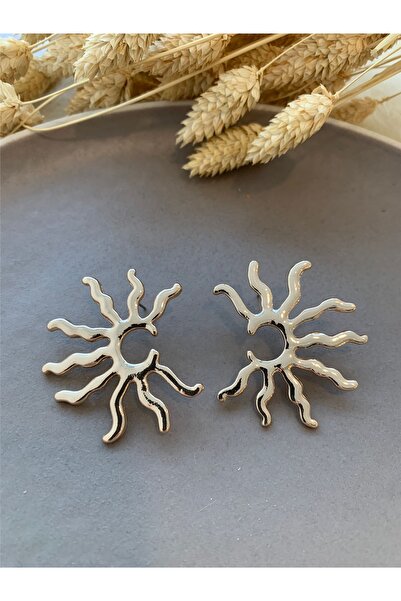 Pelin Aksesuar Yarım Güneş Küpe