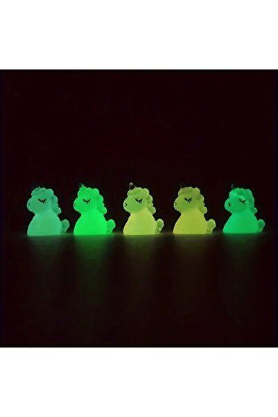 RENGARENK 3'lü Karanlıkta Parlayan Mini Unicorn Figürleri