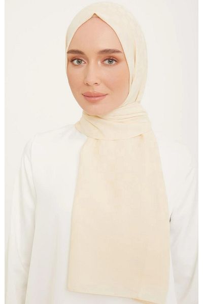 Armine P.Monogram Trend Shawl 23002 - Light Beige