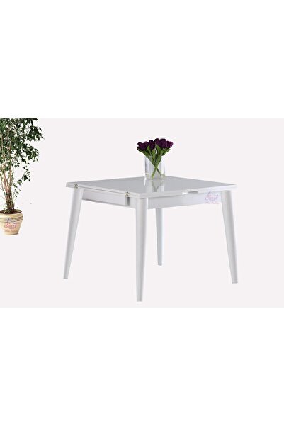 Sweet Home Masa Sandalye Yanlardan Açılır Katlanır Büyüyen Kare Masa 75x80 cm