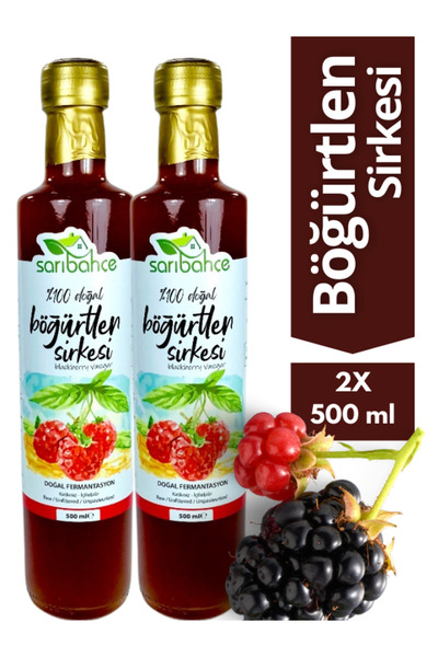 Böğürtlen Sirkesi 500 ml 2'li Paket - Organik Doğal Fermente