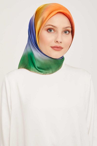 Armine Μεταξωτό κασκόλ Indigo Gradient Transitional Tivil 9051-11