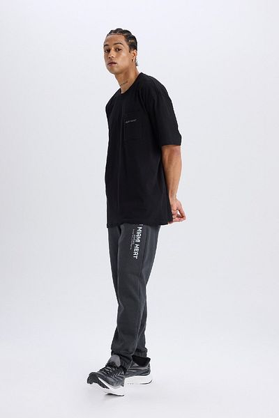 DeFacto Defactofit - Nba Miami Heat Thick Jogger Sweatpants with Lace-Up Waist and Pocket A9841Ax24Au