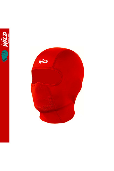 Wild Athletic Balaklava Termal Spor Motor Maske Kırmızı Shadow