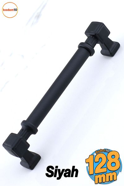 Badem10 Talas 128 Mm Mobilier Metal Negru Plat Sertar Bucătărie Dulap Dulap 12,8 Cm Mâner Mâner