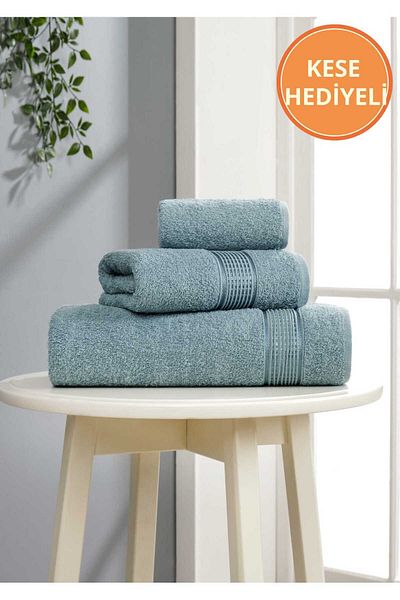 Rebeka Home Collection Σετ πετσετών Ezgi Mint 3 τεμαχίων