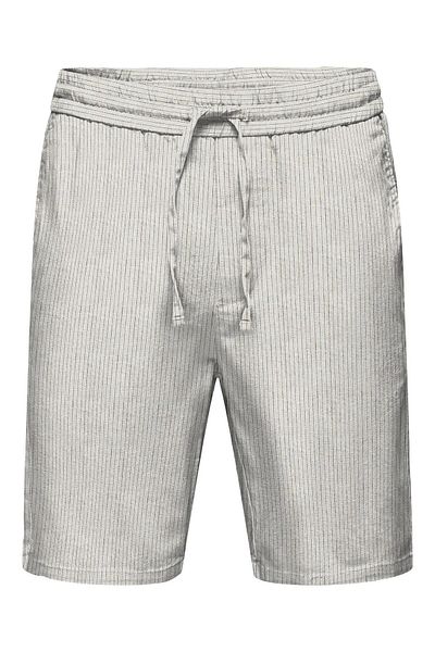 Only & Sons Κοντό ανδρικό σορτς Onslinus Life 0006 Linen Mix