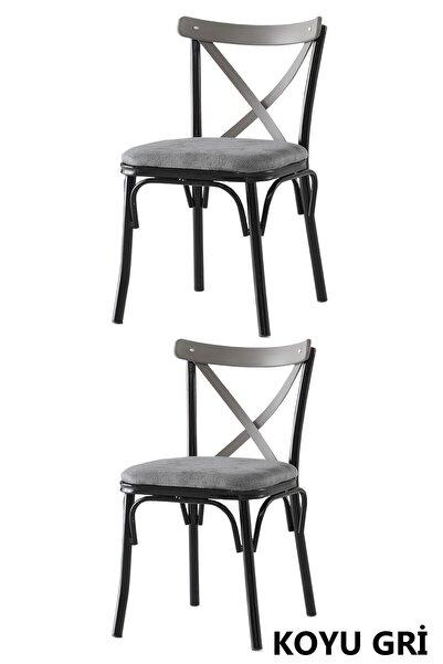 Sweet Home Masa Sandalye 2 Adet Çapraz Bahar Sandalye