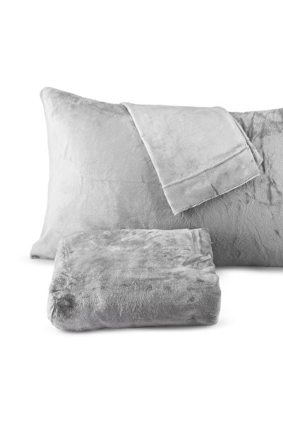 Orange Bed & Bath Velvet Loft | Double Size Fur Sheet Set 3 Pieces203 × 193 38 Cm