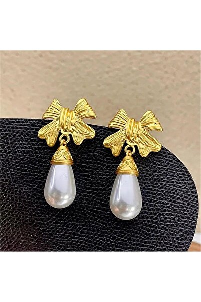 Pelin Aksesuar Damla Incili Fiyonk Küpe