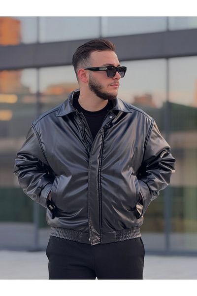 KINGAF ΑΝΔΡΙΚΟ ΔΕΡΜΑΤΙΝΟ ΠΑΝΤΕΛΟΝΙ OVERSIZE