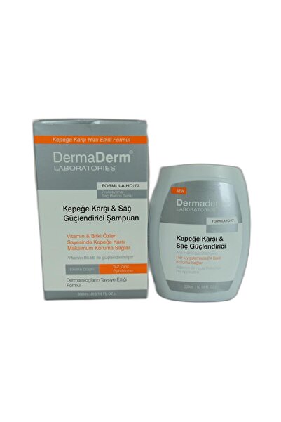 DermaDerm Kepeğe Karşı Saç Güçlendirici Vitamin Ve Bitki Özlü Şampuan 300 ml