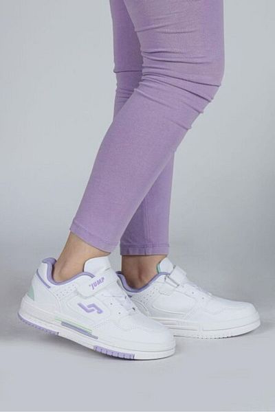 Jump 30061 Model Alb Bleumarin Velcro Pantofi Copii - Pantofi Sport Casual