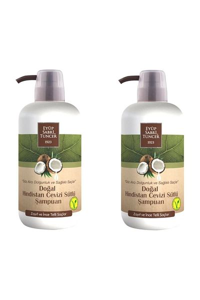 Eyüp Sabri Tuncer 600 ml x 2 Natural Coconut Milk Shampoo