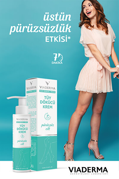 Viaderma Hassas Ciltler İçin Epilasyon Kremi 150 ml - Tüm Cilt Tiplerine Uygun Pratik Sprey