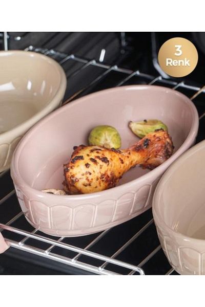 ACAR 5599 Mina Porcelain Oval Oven Dish 26 Cm