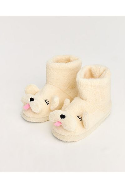 Chirpy Fant - Dog Figured Women's Slippers