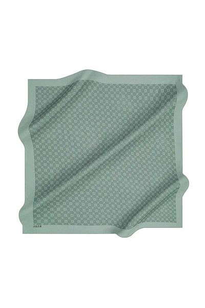 Aker Green Elegance Monogram Scarf1090500-951