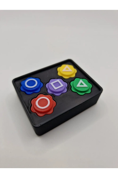 Owl Global Morpiko - Squid Game Gonggi 5 Taş Oyun Seti, Kare Kutulu, Sesli Ve Ağır Taşlı Versiyon Demir Bilyeli