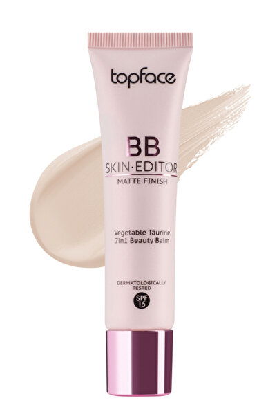 TOPFACE BB Skin Editor Matte Finish لجميع أنواع البشرة، تغطية متوسطة وعامل حم...