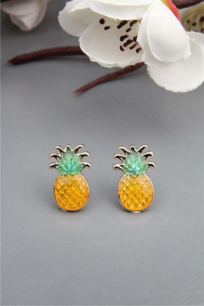 Pelin Aksesuar Pineapple Earrings
