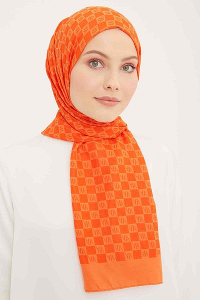 Armine Trend Ultra Light A Logo Πορτοκαλί Σάλι 18-21059