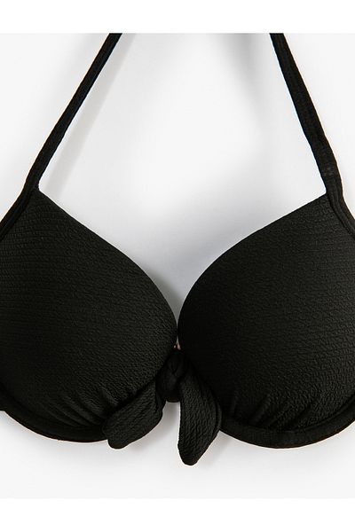 Koton Push Up Bikini Top Padded Underwire Textured
