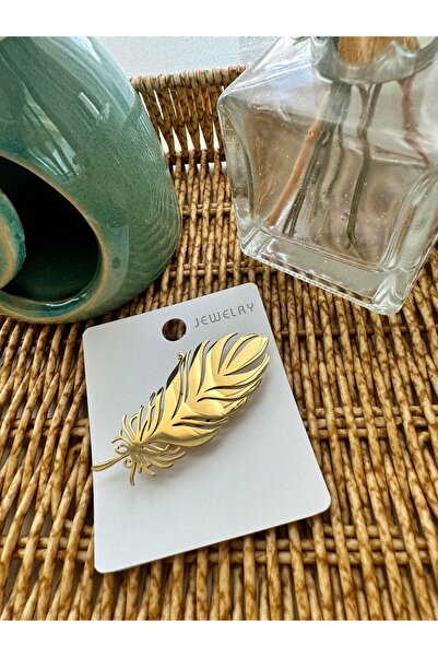 Pelin Aksesuar Çelik Tüy Broş