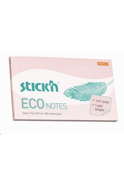 Gıpta 100 Sheets 76 X 127 Stickn Eco Notes Pastel Pink Note Paper