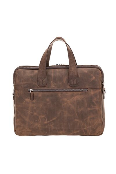 CODEGEN 15.6" Brown Genuine Leather Notebook Briefcase