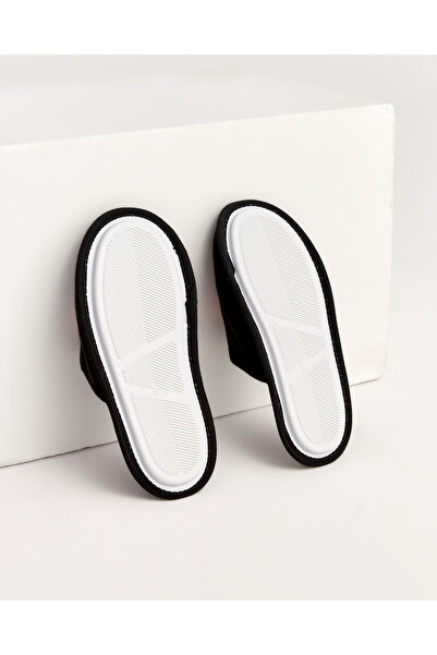 Chirpy Γυναικείες μαύρες παντόφλες σπιτιού σε σχήμα παγωτού Blackpink-s